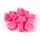 Pink szívecskés szilikon festéktartó kupak - 100 darab