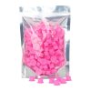 Pink szilikon festéktartó kupak - 100 darab